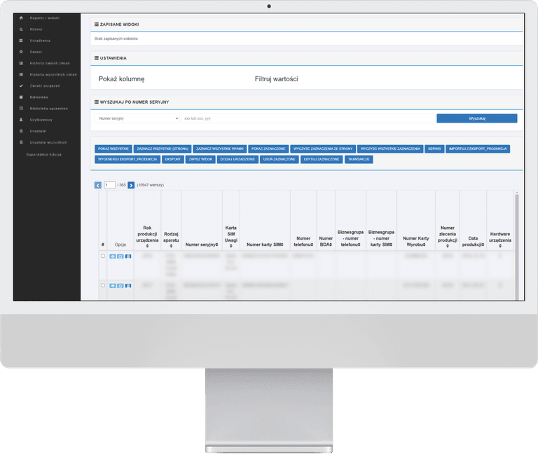 Inventory & device management system for a medical manufacturer